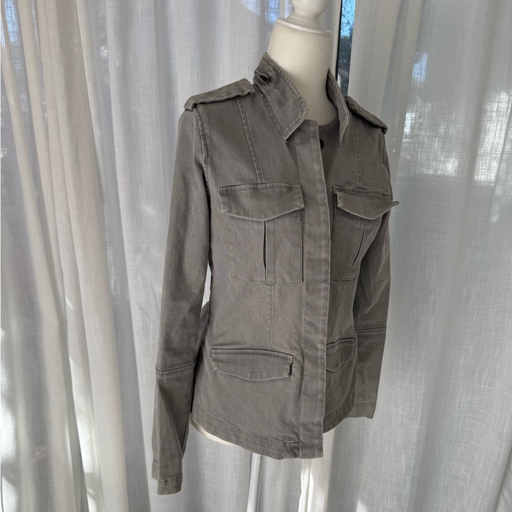 Joe's Jeans Gray Utility Jacket - Picture 2 of 14